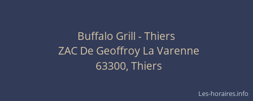 Buffalo Grill - Thiers