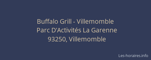Buffalo Grill - Villemomble