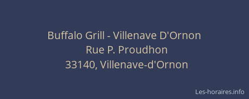 Buffalo Grill - Villenave D'Ornon