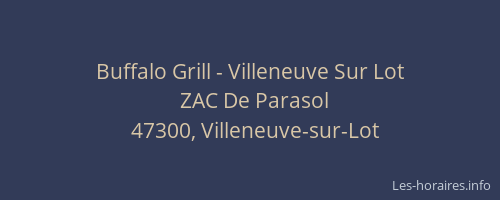 Buffalo Grill - Villeneuve Sur Lot