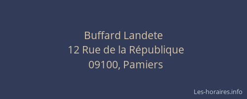 Buffard Landete