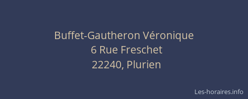 Buffet-Gautheron Véronique