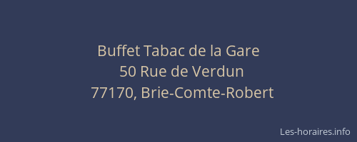 Buffet Tabac de la Gare