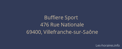 Buffiere Sport