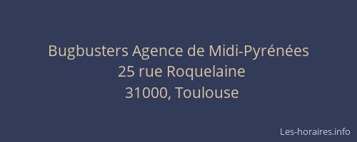 Bugbusters Agence de Midi-Pyrénées