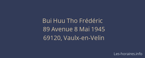 Bui Huu Tho Frédéric