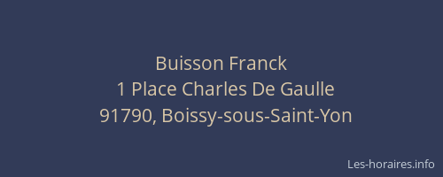 Buisson Franck