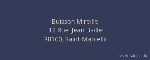 Buisson Mireille