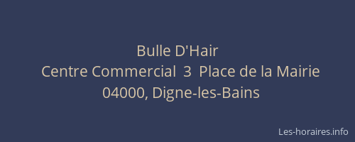 Bulle D'Hair