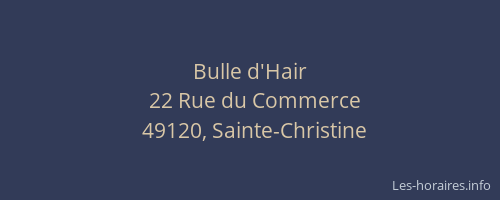 Bulle d'Hair