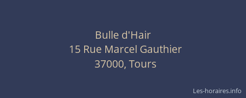 Bulle d'Hair