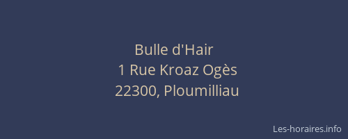 Bulle d'Hair