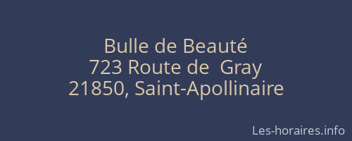 Bulle de Beauté