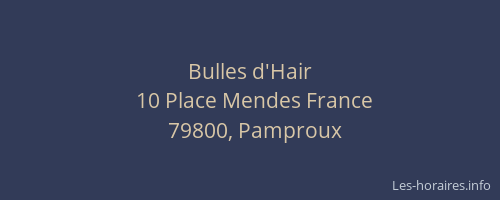 Bulles d'Hair