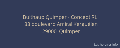 Bulthaup Quimper - Concept RL
