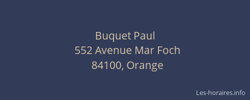 Buquet Paul