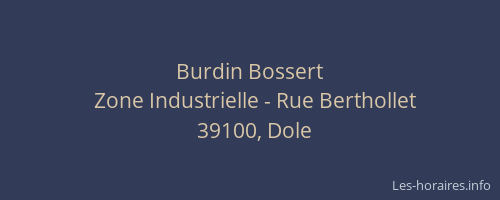 Burdin Bossert