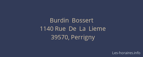 Burdin  Bossert
