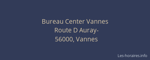 Bureau Center Vannes