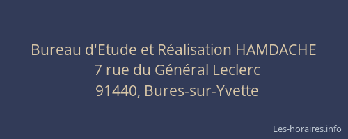 Bureau d'Etude et Réalisation HAMDACHE