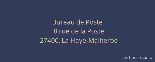 Bureau de Poste