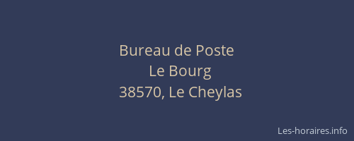 Bureau de Poste