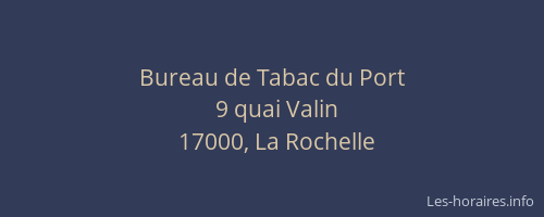 Bureau de Tabac du Port
