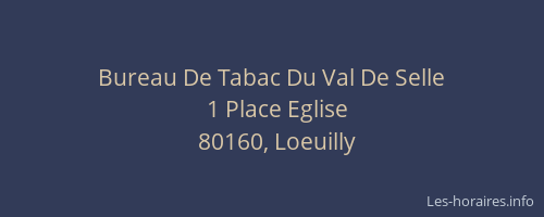 Bureau De Tabac Du Val De Selle