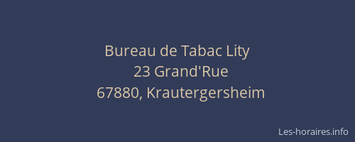 Bureau de Tabac Lity