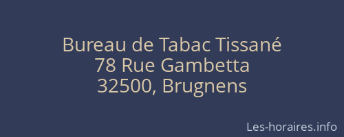 Bureau de Tabac Tissané