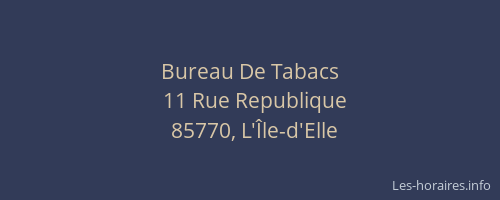 Bureau De Tabacs