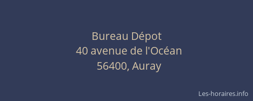 Bureau D&eacute;pot