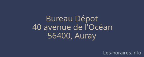 Bureau Dépot
