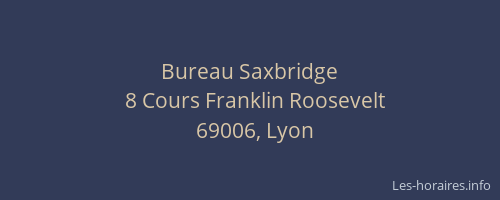 Bureau Saxbridge