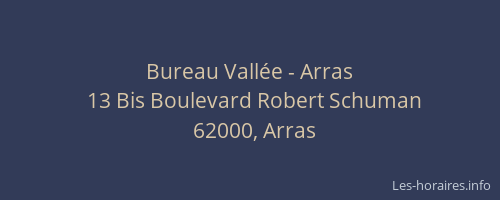Bureau Vallée - Arras