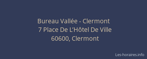 Bureau Vallée - Clermont