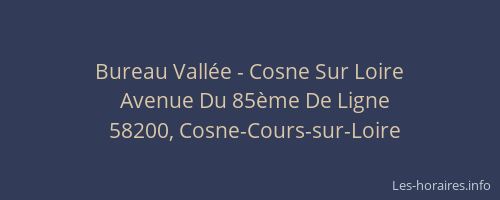 Bureau Vallée - Cosne Sur Loire