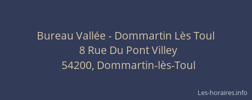 Bureau Vallée - Dommartin Lès Toul
