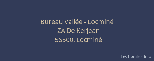 Bureau Vallée - Locminé