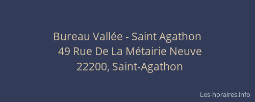 Bureau Vallée - Saint Agathon
