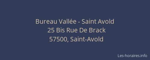 Bureau Vallée - Saint Avold