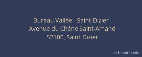 Bureau Vallée - Saint-Dizier