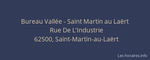 Bureau Vallée - Saint Martin au Laërt