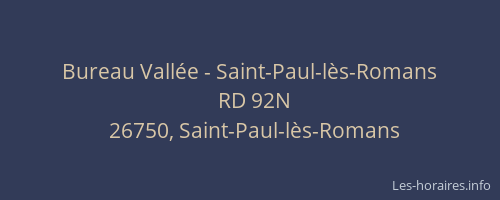 Bureau Vallée - Saint-Paul-lès-Romans
