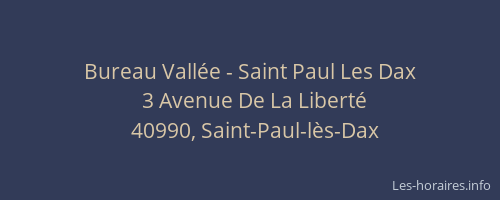 Bureau Vallée - Saint Paul Les Dax