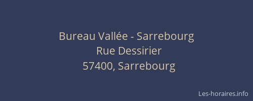 Bureau Vallée - Sarrebourg