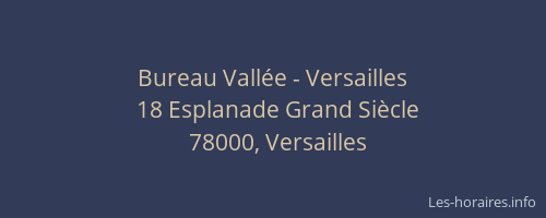 Bureau Vallée - Versailles
