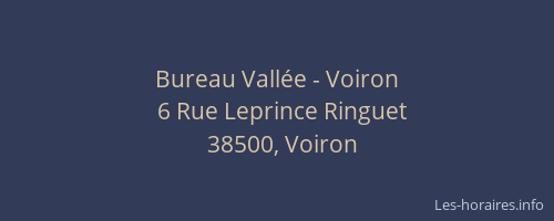 Bureau Vallée - Voiron