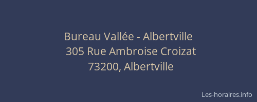 Bureau Vallée - Albertville