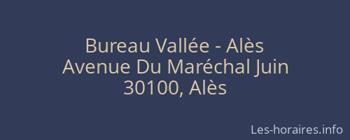 Bureau Vallée - Alès